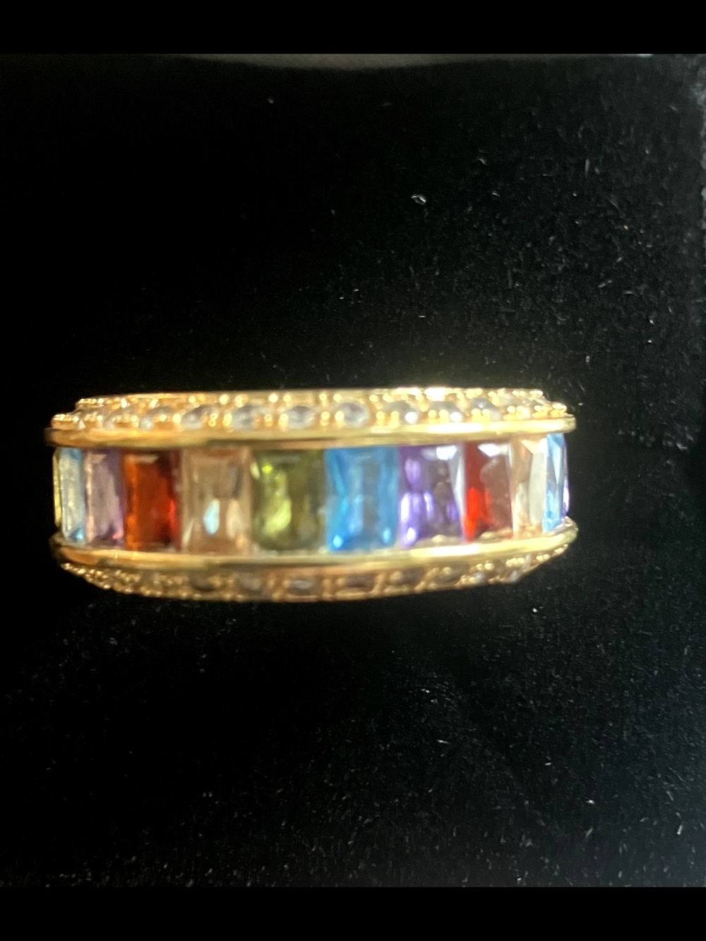 Danbury Mint Rainbow Eternity Band.